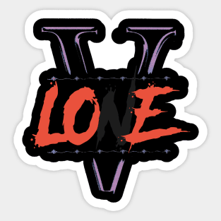 vlone black Sticker